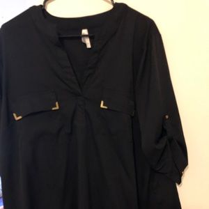 Black Dress Shirt; W 2X